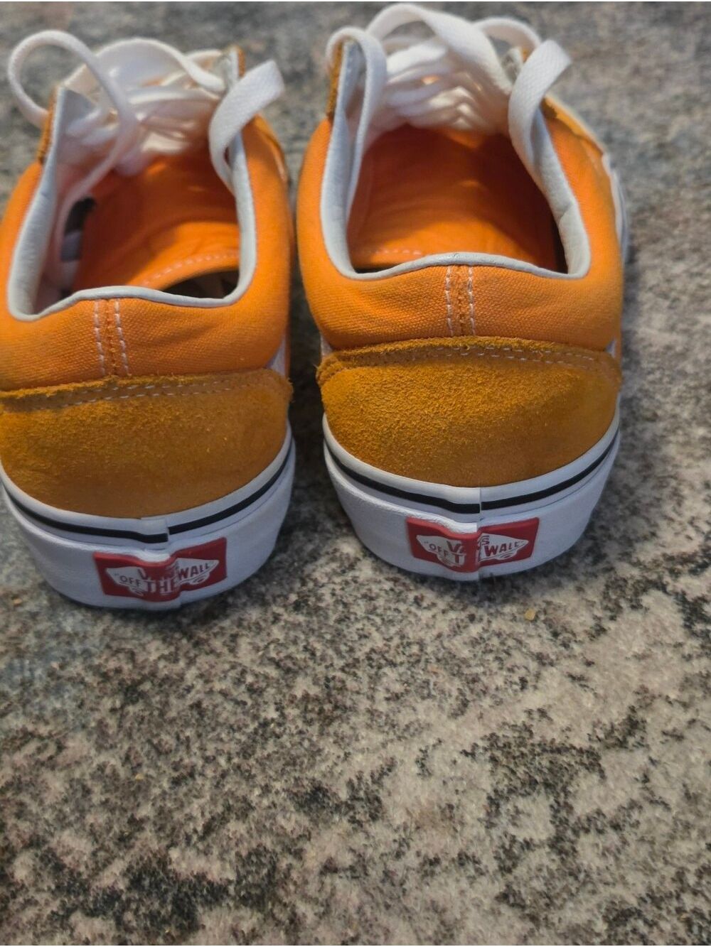 Vans Old Skool Tangerine Orange Low Top Sneakers 7W 5.5M - Picture 3 of 7
